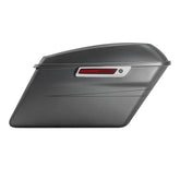 HR3 Charcoal Denim Hard Saddlebags (Regular) For 14-23 Harley Touring